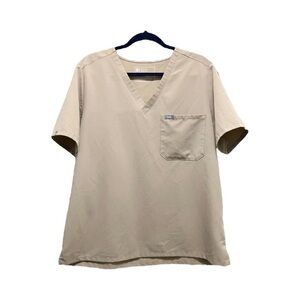 Figs Catrina Tan Scrub Top​​